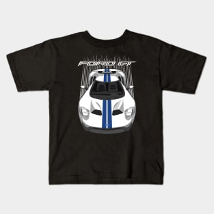 Ford GT-white and blue Kids T-Shirt